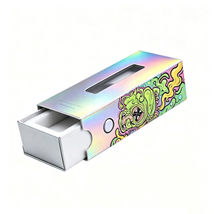 Boîte coulissante en carton personnalisée avec système de verrouillage Push-Turn, résistante aux enfants, pour emballage de cartouches - Product Image 2