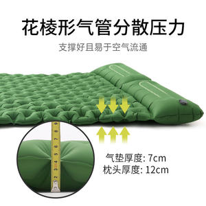 Other Outdoor Inflatable Camping <b>Mat</b> 200x120x7cm Nylon TPU Single Person <b>Moisture</b> Proof Portable Thickened - Product Image 3