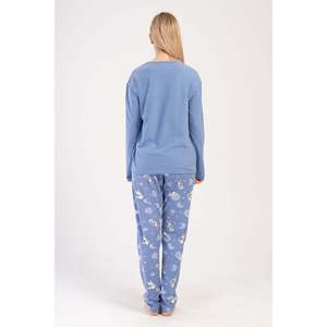 Pijama de satén con encaje Suprem XXL o Uzun Lyc, talla única, transpirable y sexy, con estampado y diseño sin mangas para invierno. - Product Image 1