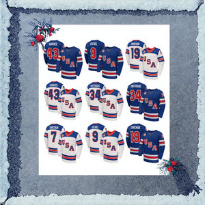 Camiseta de Hockey de EE. UU. para Hombre, Impresión por Transferencia de Calor, 19 Matthew Tkachuk, 34 Auston Matthews, 43 Quinn Hughes, 9 Jack Eichel, 7 Brady Tkachuk - Product Image 3