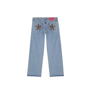 Jeans Bianchi da Donna Stile ONE DILEMMA con Borchie e Motivo a Stella a Cinque Punte, Moda Spagnola, <span class=keywords><strong>Pantaloni</strong></span> Slim Fit per l'Autunno - Product Image 5