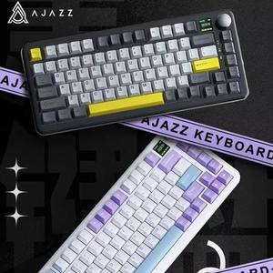 สวิตช์แม่เหล็ก Ak820 (สีชมพูไล่ระดับพิมพ์ด้านข้าง) คีย์บอร์ดแบบมีสาย Rgb Diy Mechanical Keyboard สวิตช์แม่เหล็ก Ak820 (พิมพ์ด้านข้าง) - Product Image 3