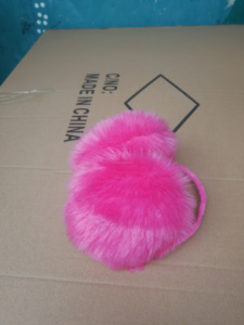 Solid Black <strong>White</strong> Color Unisex Warm Faux Furry Winter Outdoor <strong>Earmuffs</strong> Winter Comfortable Ear Warmer Kids Adult Cute <strong>Earmuff</strong> - Product Image 5