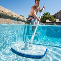 Tête d'aspiration robuste en fonte lestée 60103CS Deluxe pour l'entretien des piscines