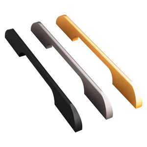 Black Stainless Steel Cabinet Drawer Wardrobe <strong>Door</strong> Handle Modern Minimalist Nordic <strong>Gold</strong> Long Durable High-End Light Luxury - Product Image 5