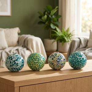 Esfera de Cristal Soplado a Mano de Lujo, Mosaico de Espejos, Centro de Mesa para Bodas y Fiestas, Impresión UV, Uso en Interiores, Personalizable para Días Festivos - Product Image 2