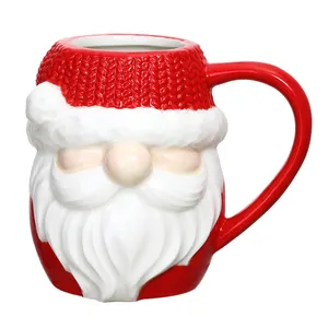 Tivray праздничная подарочная чашка на заказ Рождественская фигурка домашняя керамическая чашка для молока кофе Рождественская 3D посуда для напитков фарфоровая кружка украшение