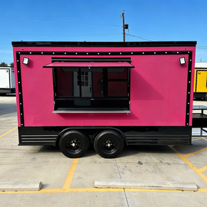 Camion <span class=keywords><strong>de</strong></span> restauration entièrement équipé en acier inoxydable à vendre, remorque mobile personnalisée pour café, crème glacée et restauration rapide - Product Image 2