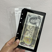 A6 A7 personnalisé taille personnelle PVC souple Durable Flexible clair reliure à billets poche sans fermeture à glissière Transparent PVC Jelly Cash Envelope