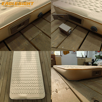 Matelas pneumatique auto-gonflant avec pompe intégrée, confortable, installation rapide, tissu enduit TPU 30D, longueur 200 cm, pour le camping en plein air et le glamping