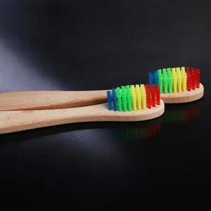 Manico in legno con setole morbide spazzolino da denti in bambù adatto a spazzolino da denti pulizia profonda per la cura orale dentale spazzolino da denti - Product Image 4