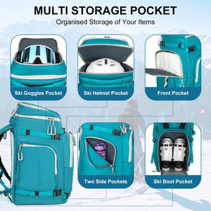 Muestra Gratuita de Bolsa de Esquí Deportiva, Mochila para Botas de Esquí, Bolsa para Zapatos de Esquí, Mochila para Snowboard, Bolsa de Almacenamiento de Lujo para Snowboard con Múltiples Bolsillos - Product Image 3