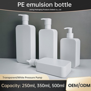 Eco-Friendly 250ml 350ml 500ml PE <b>Plastic</b> <b>Bottles</b> Pump-sealed <b>Empty</b> Packaging for Shampoo Facial Cleanser Skin Care - Product Image 6