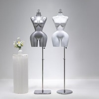 Mannequin féminin de style export avec courbes accentuées, disponible en or, argent, blanc et autres couleurs, pour maillots de bain