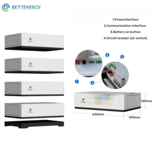 BETTENERGY Stackable Battery 153.6-512v High Voltage Home <b>Energy</b> <b>Storage</b> <b>System</b> 15kWh 20kWh 30kWh Lithium Battery - Product Image 3