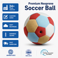 Ballon de football en néoprène personnalisé, souple et gonflable, tailles 2, 3, 4, 5 pour enfants et adultes, plage, piscine, entraînement en plein air, sports nautiques, jeux