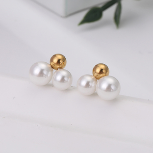 Ensemble de bijoux en acier inoxydable pour femmes plaqué or 18 carats de haute qualité boucles d'oreilles design creux à la mode pour anniversaire étanche - Product Image 3
