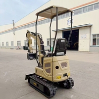 Mini-excavatrice compacte hydraulique de 2 tonnes en gros avec accessoires optionnels : godet, tarière, brise-roche et grappin