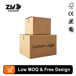 Scatole di Cartone Ondulato Resistenti per Traslochi, Design Personalizzato Gratuito, Scatole per Spedizioni con Logo Personalizzato e Rivestimento in Carta, Imballaggi in Cartone - Product Image 1