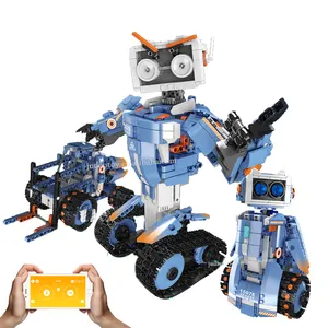 Mould King 15078 transformar brinquedo Carl o robô de cinco mudanças Building Blocks robô brinquedos Smart Creative Programming Robot forboy