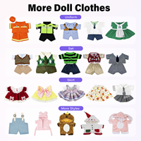Vêtements en gros pour poupées en peluche, T-shirts vierges pour ours en peluche, personnalisables avec logo, pour peluches de 16 pouces, rose, jaune, bleu, blanc, cadeau de fête