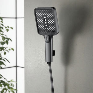 Modern Design High Pressure ABS Plastic Shower Head <b>Water</b> Saving Adjustable Large Panel 3 <b>Spray</b> Modes for Hotel Bathroom Chrome - Product Image 4