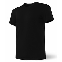 T-Shirt noir à col rond pour hommes, vêtement de styliste et Simples, décontractés, avec motif de dessin animé Dtg et Simples, Logo personnalisé de marque