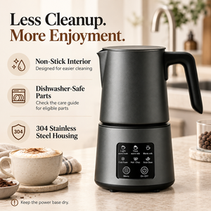 Blue Automatic <b>Electric</b> <b>Milk</b> <b>Frother</b> Stand Multifunctional <b>Milk</b> Heater <b>Frother</b> - Product Image 4