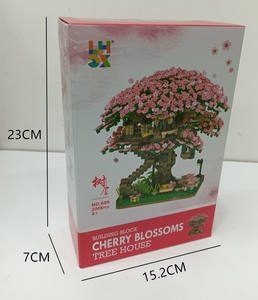 Bloques de Construcción de <span class=keywords><strong>Casa</strong></span> en el Árbol de Flores de Cerezo - Juguete de Construcción de Partículas Pequeñas de ABS para Niñas (Serie Sakura) - Product Image 6