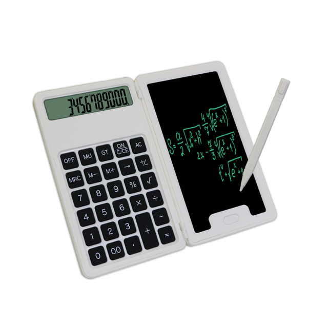 Electronic Scientific Portable Graphic Calculator 12 Digit Calculator Notepad Digital Calculator With LCD Writing Tablet