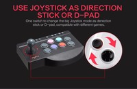 Joystick Arcade USB con Cable PXN-0082 para PC, PS3/PS4/XBOX ONE/SWITCH, con Función Turbo Marco, Gran Venta
