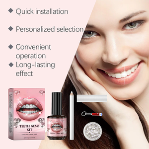 Kit de gemas de dientes DIY, kit de gemas de joyería de dientes, brilla tu sonrisa con gemas, decoraciones de dientes de moda, juego de pegamento de dientes decorativo - Product Image 3