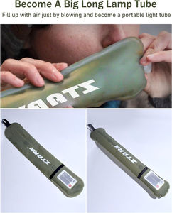Luz de Tubo de Aire Portátil Inflable Plegable Solar Recargable Ztarx S86, Lámpara Impermeable para Tienda de Campaña - Product Image 4
