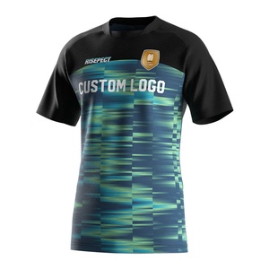 Maillot de sport personnalisé pour hommes, col rond, pour musculation, rugby, entraînement, blanc - Product Image 1