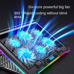 Support de refroidissement RGB pour ordinateur portable Core Ice Zun Cross-border New K15 en ABS, 415x298x15mm - Product Image 3
