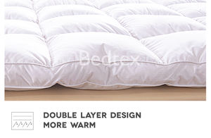 Bett matratze Topper Bettwäsche Set Hotel weiße Gänse daunen feder drei schicht ige Matratze Topper Bett - Product Image 6