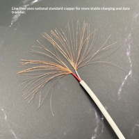 Câble de données de charge rapide 2A de type C vers micro USB avec matériau PVC 1M pour téléphone appareil photo ordinateur
