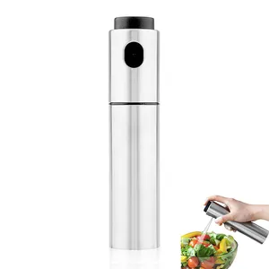 Pulvérisateur d'huile Portable, 30 ml, en acier inoxydable, vaporisateur d'huile pour Barbecue, produits meilleurs ventes, ustensiles de cuisine, Camping voyage, argent