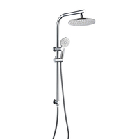 Grifo de Ducha de Lluvia de Latón de Lujo Watermark+WELS, Montado en la Pared, con Mezclador de Agua Fría y Caliente para Conjuntos de Ducha de Baño