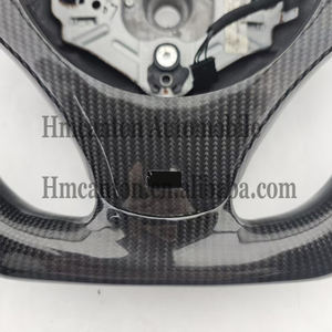 Volante Deportivo de Fibra de Carbono con Cuero Perforado y Costuras Azules para BMW Serie 3 E90 E91 E92 E93 - Product Image 5