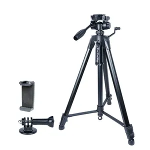 DIGIPOD Hot Products 53 inch Extended Sports Camera Tripod Mobile CellPhone And Camera Floor Smartphone Tripod with gopro parts