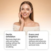 Gel exfoliant à l'acide - Nettoyage quotidien doux pour la peau du corps et du visage, gel rafraîchissant et hydratant