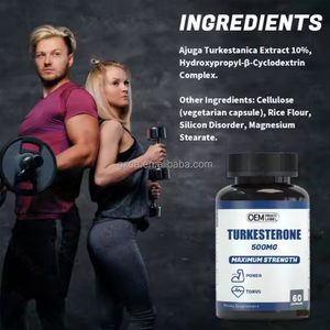 Capsule di Turkesterone pillole integratore alimentare promuovere la forza per gli adulti Vegan Turkesterone Capsule fabbrica su misura OEM - Product Image 2