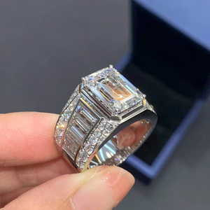 Bán Chạy Nhất Đồ Trang Sức, Người Đàn Ông 10K/14K/18K Vàng Nhẫn, Phòng Thí Nghiệm-Grown Kim Cương Thời Trang Nhẫn, Vòng Nhà Thờ Solitaire Engagement Ring - Product Image 2