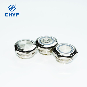 CHYF Waterproof 1NO Metal <strong>Push</strong> <strong>Button</strong> <strong>Switch</strong> Short Stroke <strong>12</strong>/16/19/22/25/30mm LED Light Touch <strong>Switch</strong> 5V 12V 24V 220V IP65 - Product Image 4