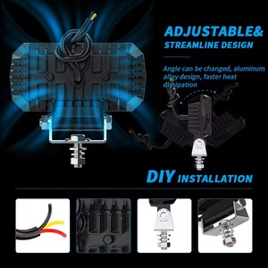 Faro de Trabajo LED Cuadrado de 5 Pulgadas, 40W, 9-36V, 6000 Lúmenes, Luz Auxiliar Todoterreno para Automóvil, Foco de Conducción para Camioneta, Gran Venta - Product Image 4
