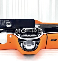 Tableau de bord Vito W447 METRIS, tableau de bord de voiture modifié en style Maybach V-class V260 pour Mercedes-Benz