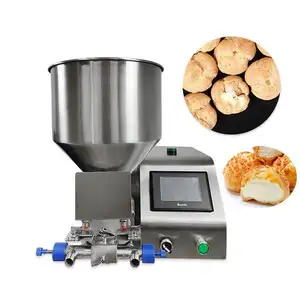 Cream Stuffing Machine Mousse Cake Filling Injecting Table Top Cream Filler Biscuit Depositor Machine