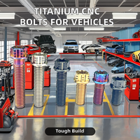 Tornillos CNC de Aleación de Titanio M5 M6 M8 M10 con Cabeza de Champiñón Hexagonal Torx, Rosca UNF, para Modificación de Bicicletas, Motocicletas y Automóviles, Acabado en Zinc/Plaino