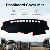Untuk Kia Sorento 2004-2009 Penutup Dasbor Mobil Anti-selip Alas Pelindung Konsol Tengah Isolasi Panas Aksesori Interior
